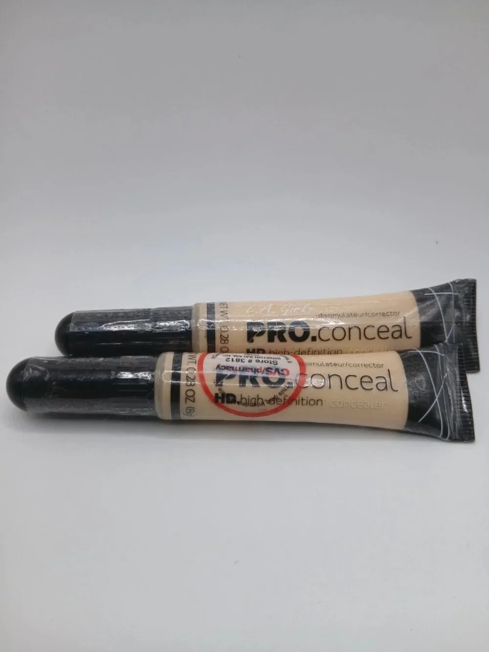 Lot of 2 LA Girl HD Pro High-definition Concealer - GC995 Light Yellow